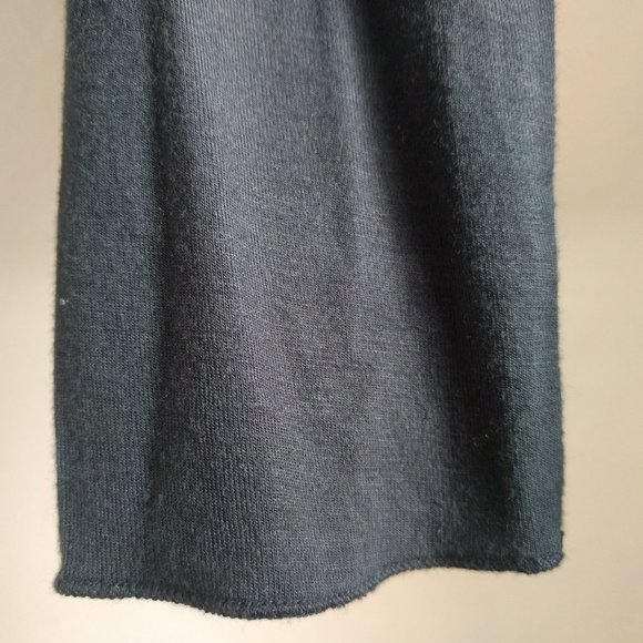 Los Angeles 555 Navy Romantic Long Sleeve Dress S - Picture 7 of 8